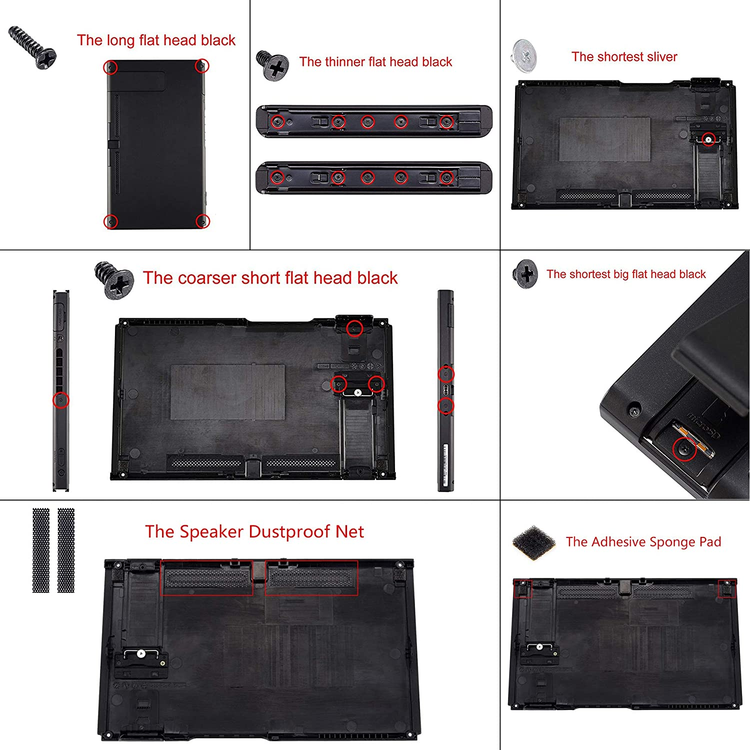 Extremerate Soft Touch Grip the Great Wave Console Back Plate DIY Replacement Housing Shell Case for Nintendo Switch Console with Kickstand - Joycon Shell NOT Included image number 5