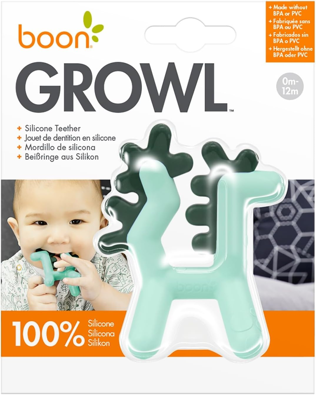 Boon Baby-Girls Prance Silicone Teether Unicorn