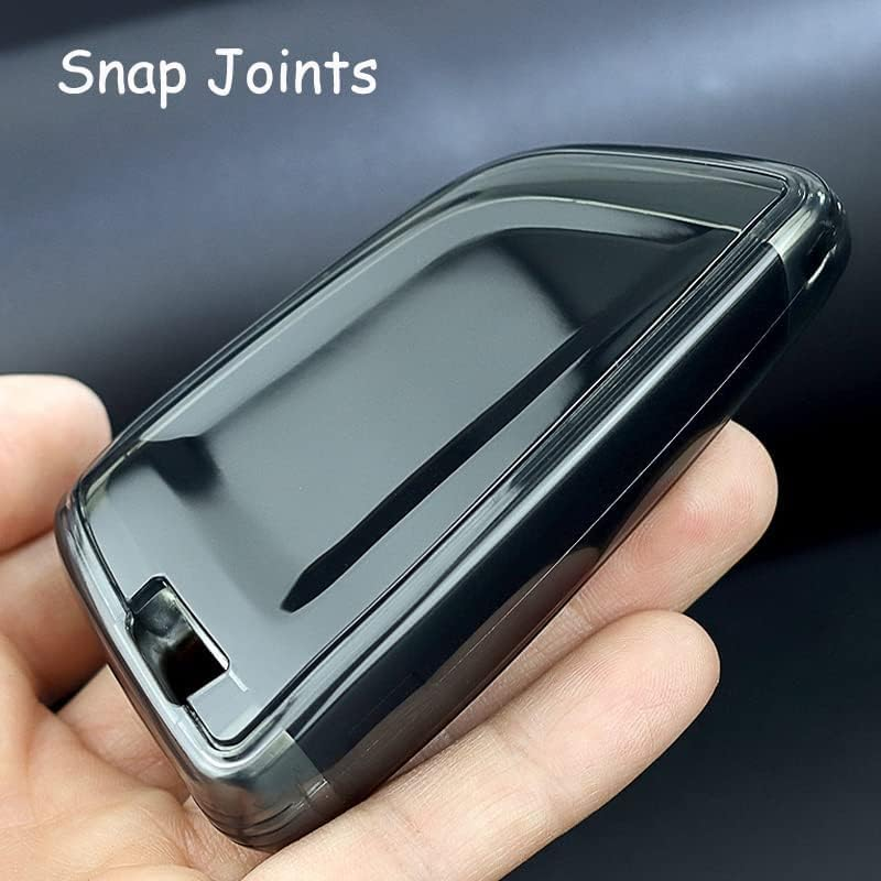 IUIU Key Fob Cover Smoked Color, Black Fob Protector, Premium TPU Case Compatible with BMW 1 2 3 5 6 Series, X1 X2 X3 X5 X6 X7 image number 6