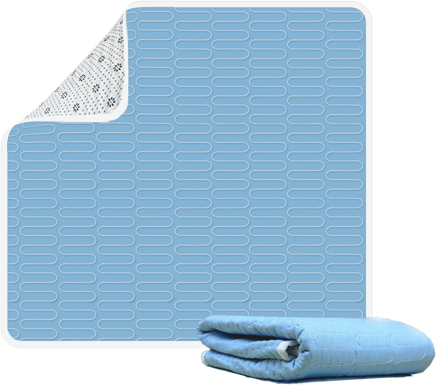 4 Pack Incontinence Bed Pads - 34"X36", Washable and Reusable Waterproof Mattress Pad, Pee Pads for Adults, Kids, Elderly, and Pets image number 1