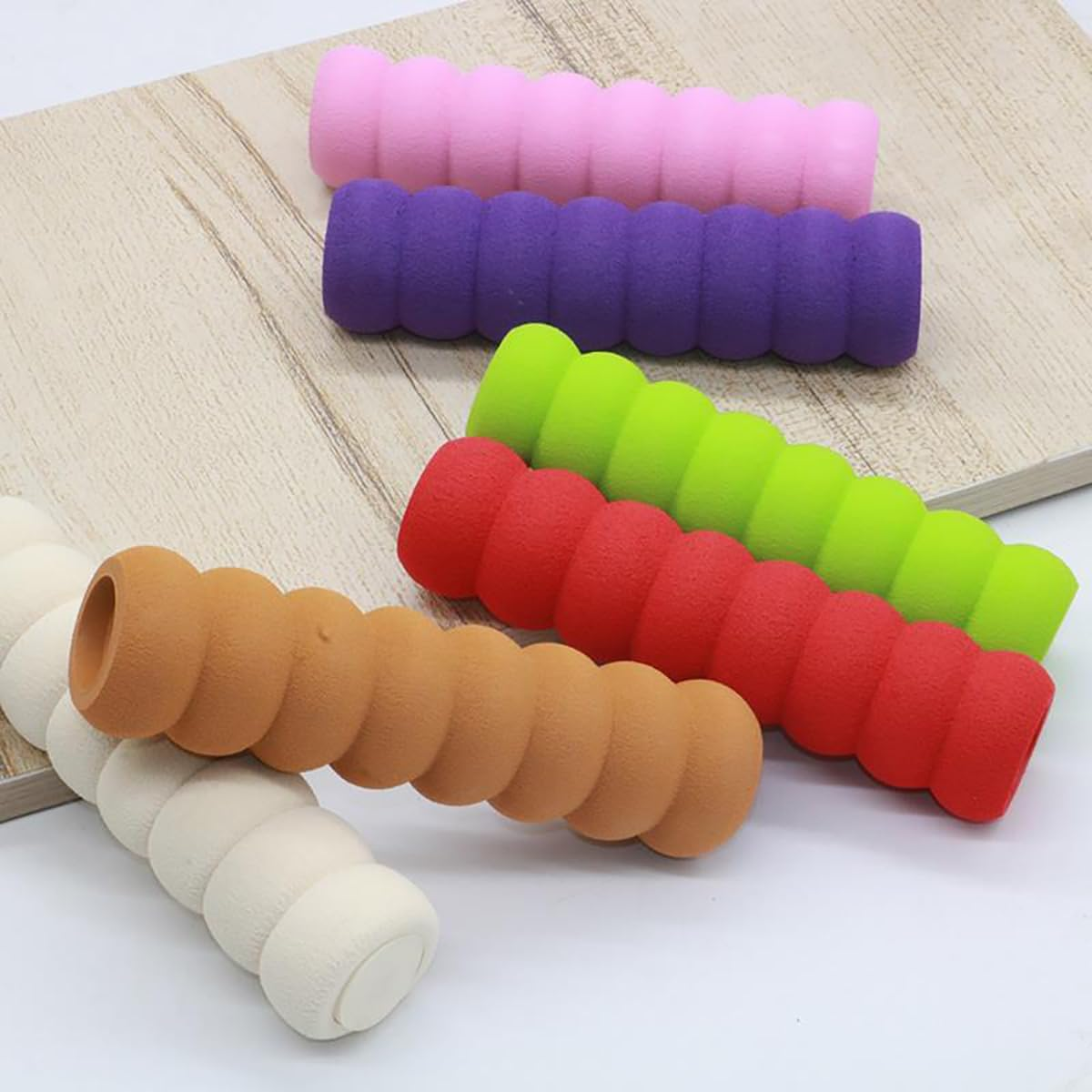5PCS Door Knob Covers Door Handle Soft Foam Safety Cover Guard Protector Door Knobs Pull Protective(White) - 1, Coffee image number 7