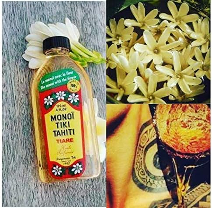 Monoi Tiare Tahiti Tiare Gardenia Coconut Oil (Pack of 2), Scented with Fresh Handpicked Tiare Flowers, 100% Made in Tahiti, 4 Fl. Oz. image number 6