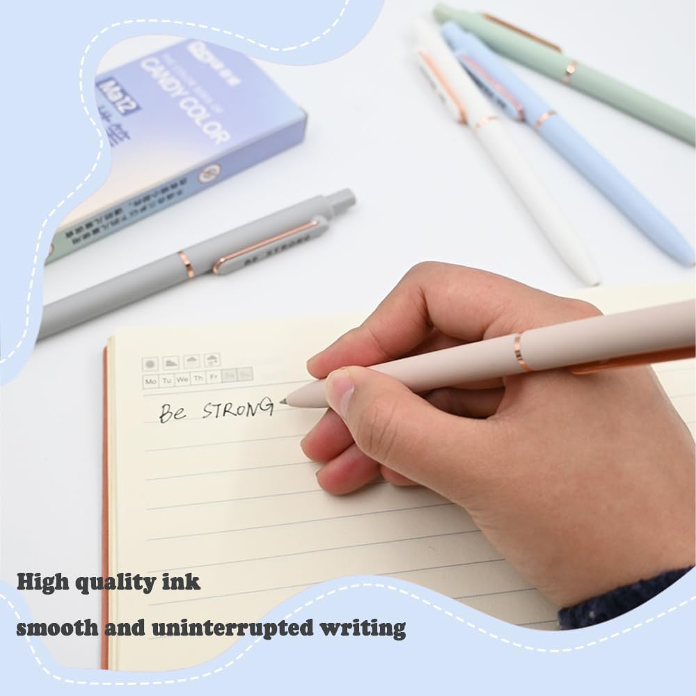 5 PCS Inspirational Neutral Pen, Motivational Pen for Women, 0.5MM Fine Ballpoint Pen, Female Business Quick Drying Ink Pens, Office School Supplies Gifts for Women image number 6