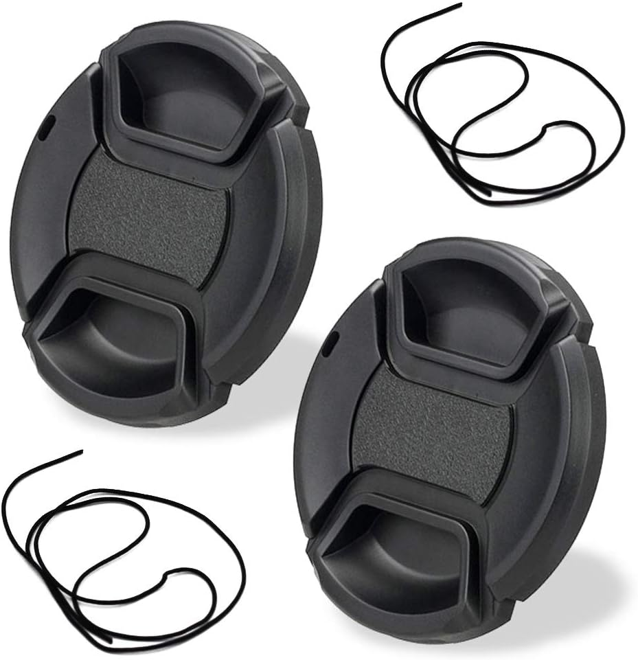 58Mm Lens Cap for Canon EOS 850D 250D Rebel T8I SL3 W/EF-S 18-55Mm F/3.5-5.6，For NIKKOR 70-300Mm F/4.5-6.3G for Nikon D3500 and Other 58Mm Lens-2Packs image number 4