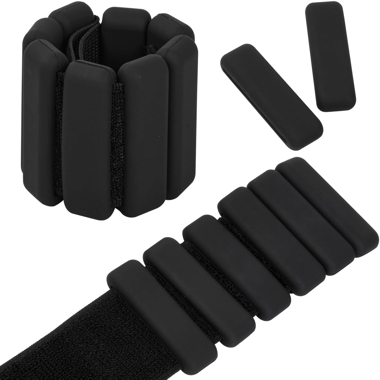 Adjustable Ankle Weights, Pack of 2, 2Lbs, JOMWEN Wrist & Ankle Weights for Home Gym, Use for Yoga, Dance, Pilates, Aerobics and Walking