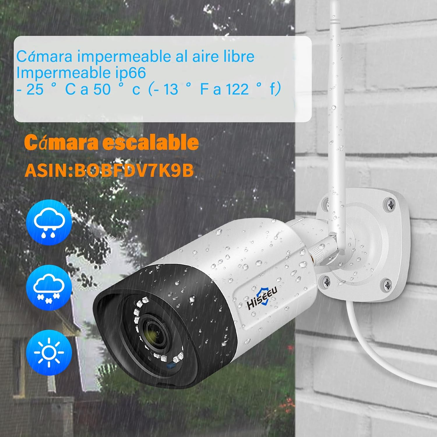 【Wireless Pro,Plug & Play】 Hiseeu 2.5K 5MP Wifi Security Camera System Outdoor,Expandable 16CH 8MP NVR, 1TB Hdd,Spotlight,2 Way Audio, IP66 Waterproof, Motion Alert, DC Power Plug-In, 24/7 Recording image number 4