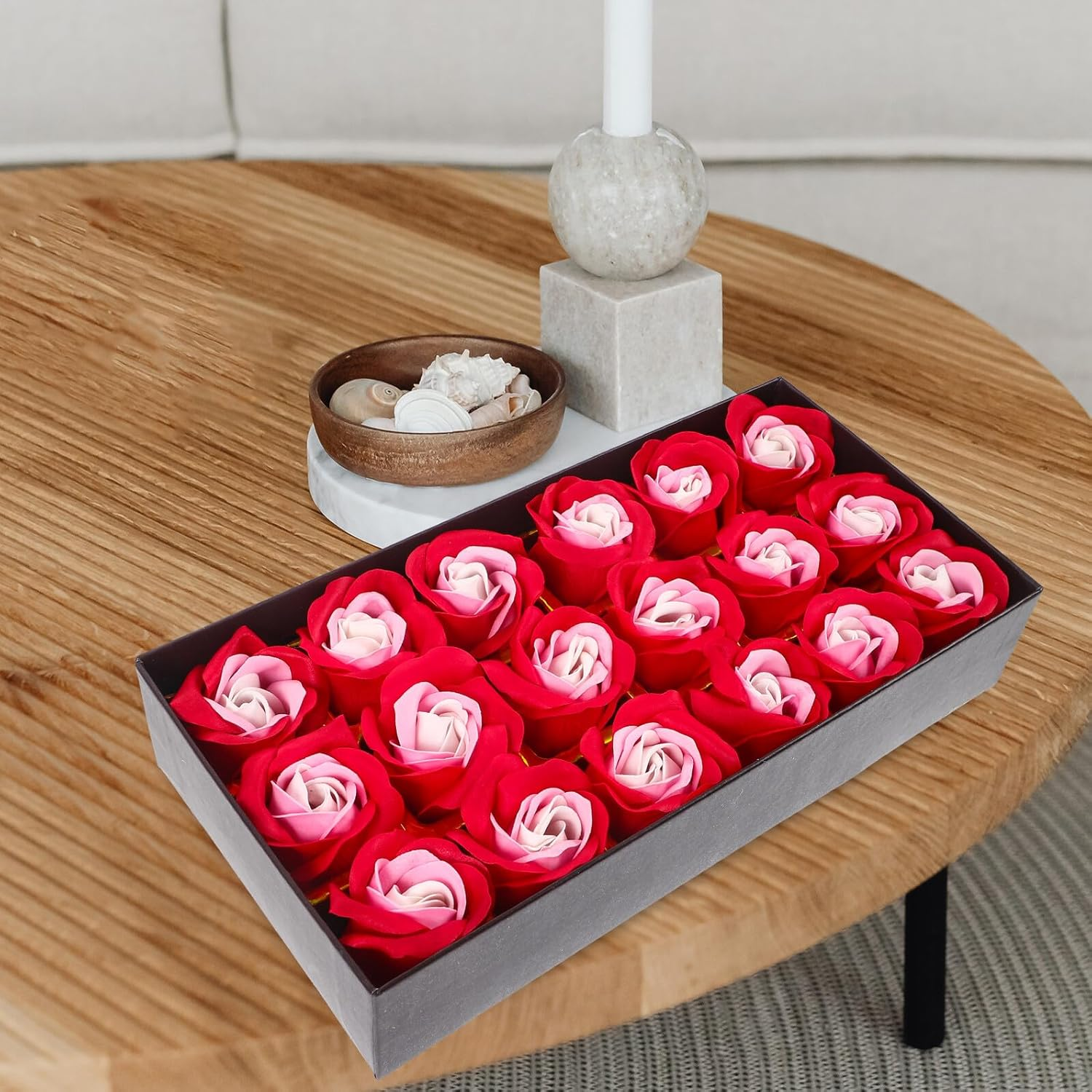EXAOMBLE 18Pcs Red Rose Soap Flowers Box, Scented Bath and Shower Soap Flowers for Valentine&rsquo;S Day, Birthday, and Anniversary in Australia