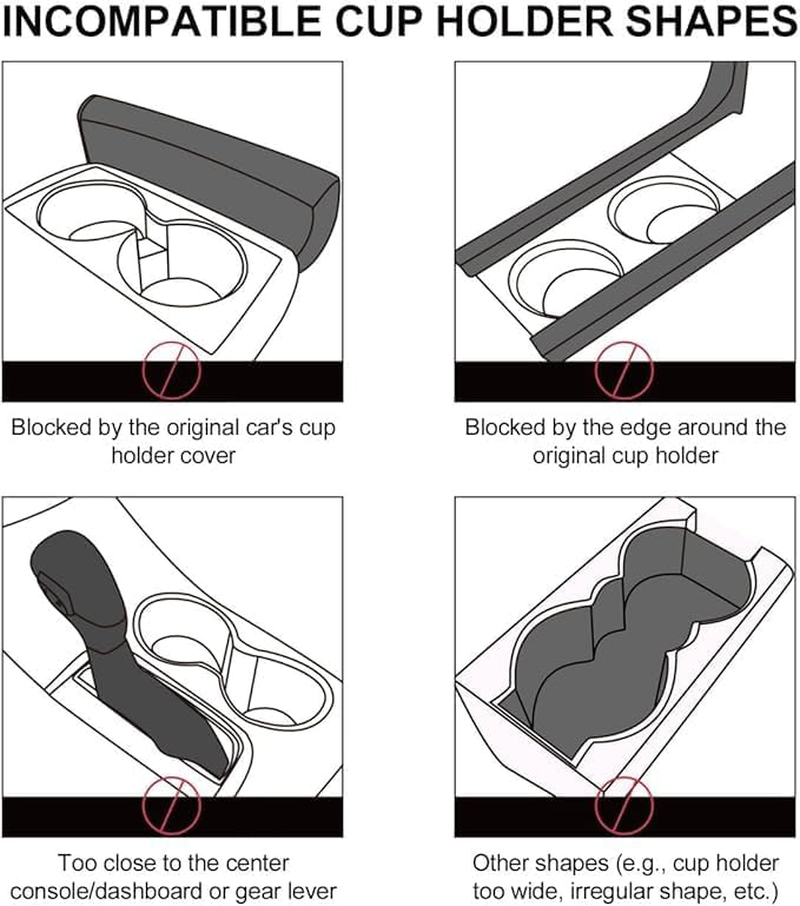 2-In-1 Multi-Functional Car Cup Holder Extender, Expandable Base Cup Holder Organizer, Adjustable Base, Suitable for Beverages/Phones/Wallets, Universal for Cars/Trucks/Golf Carts image number 3