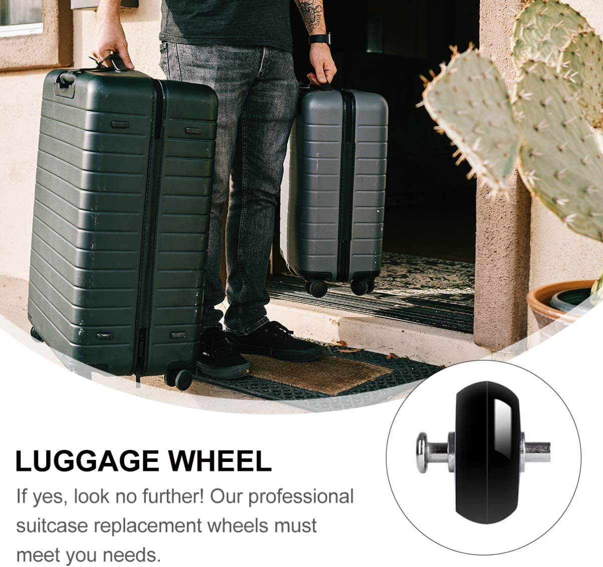 ULTECHNOVO 30 Pcs Luggage Wheel Accessories Replacement Wheels for Suitcases Rugged image number 2