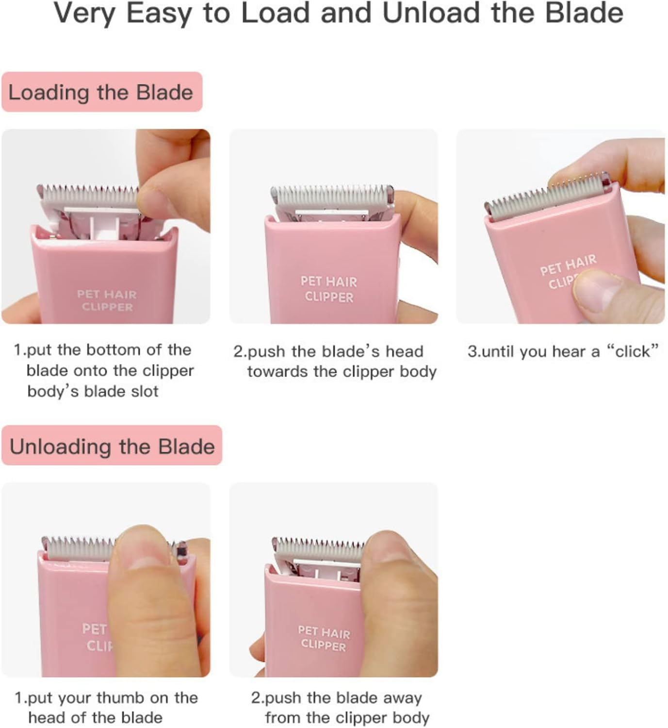 Founouly 3-Packs Home Professional Pet Dog Cat Grooming Clipper Replacement Blades Only - Ap005-3P-Blades image number 6