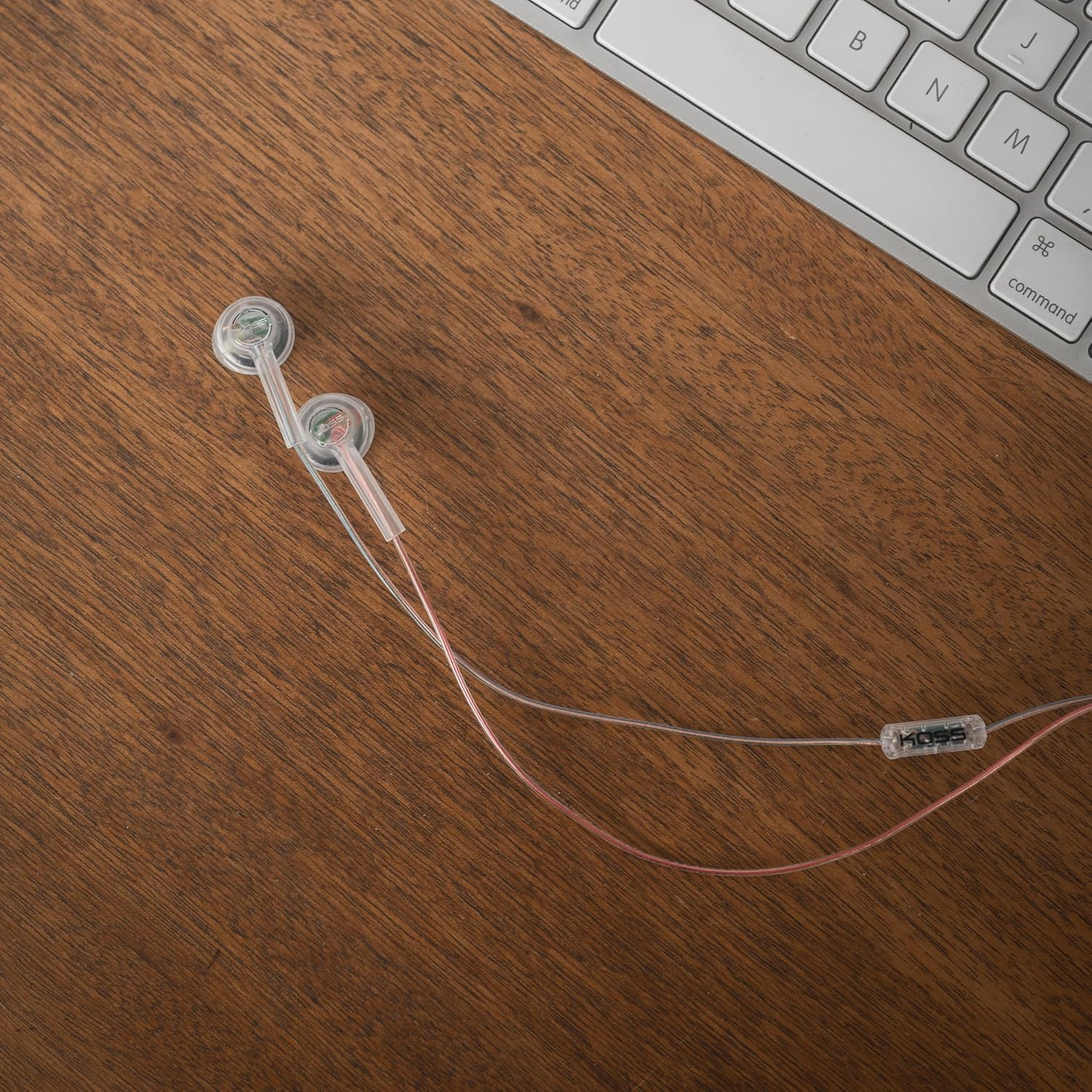 Koss Cl3I Clear Transparent In-Ear Bud, Retro Style, In-Line Micrphone and Remote, 3.5Mm Wired Plug image number 1