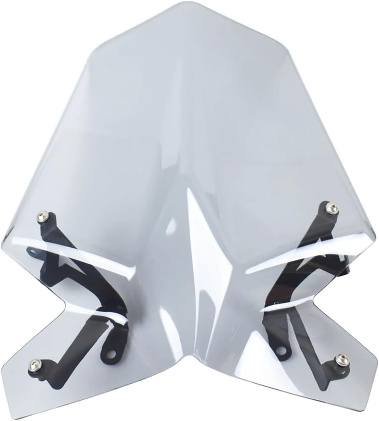 Motorcycle Windshield Windscreen Compatible for KTM Duke 390 2017-2023 Duke390 Front Wind Shield Screen Air Deflectors Bracket Accessories(Light Smoke) image number 2