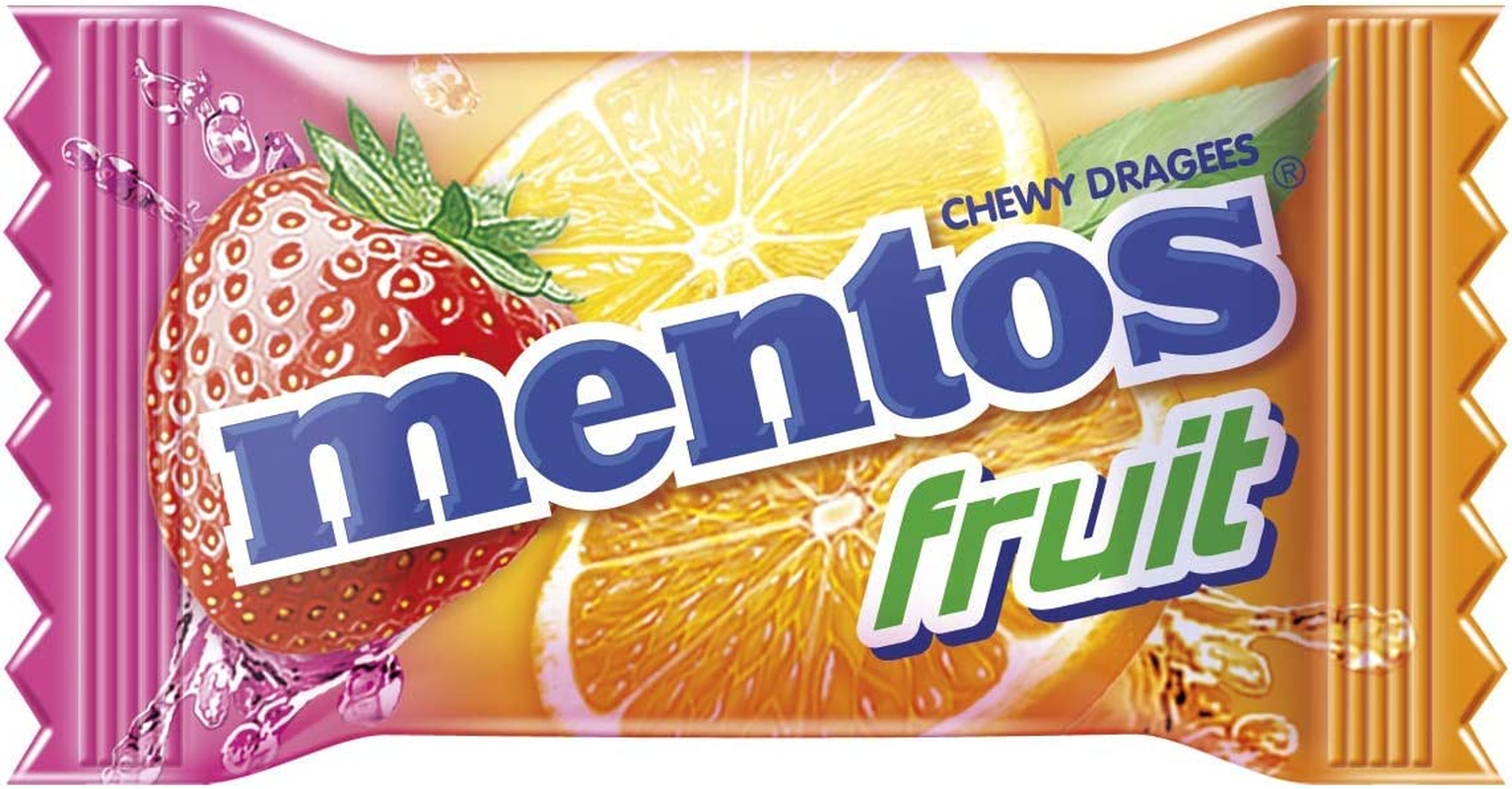 Mentos Fruit Candy Pillowpack, Classic Mix of Fruity Flavours, 540G