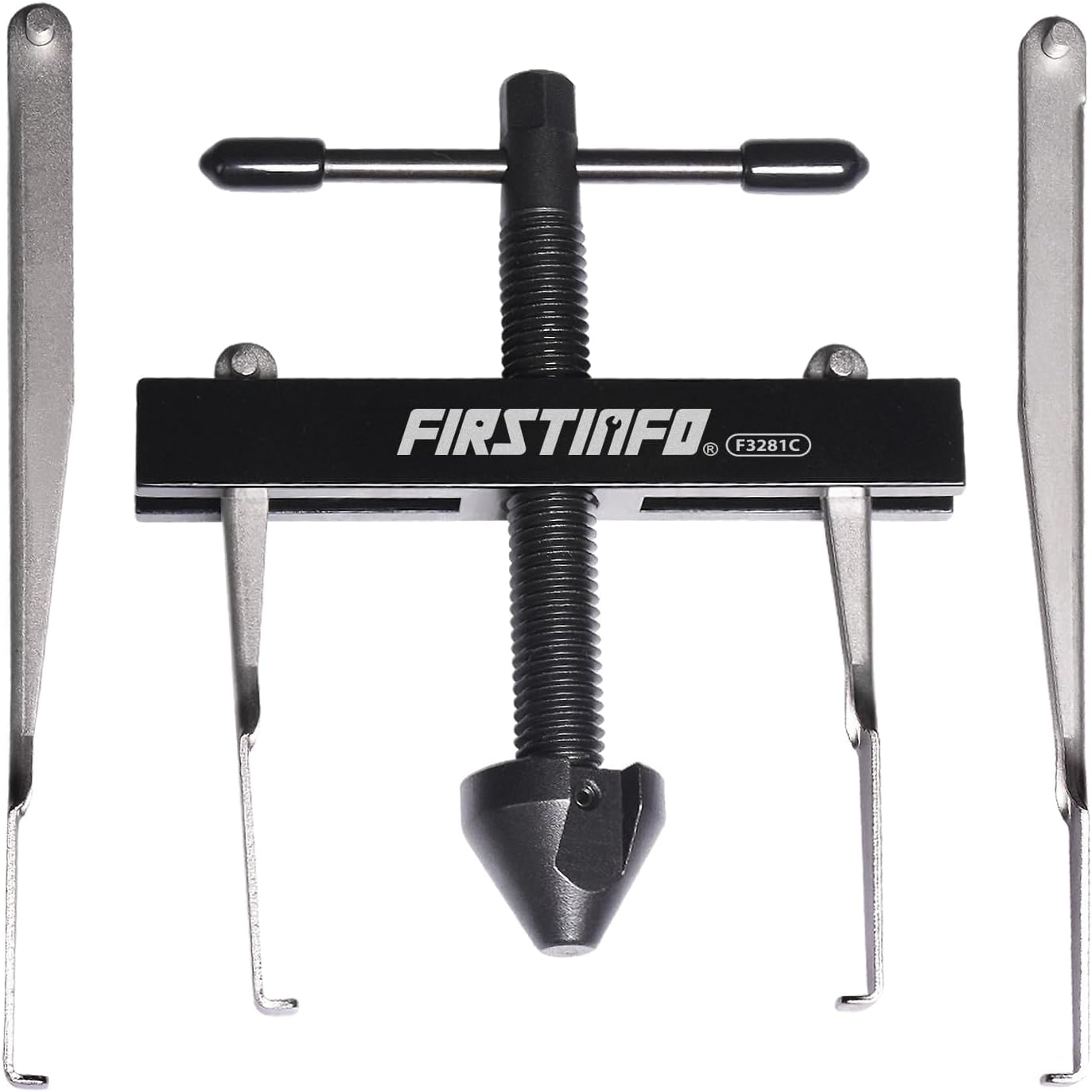 FIRSTINFO F3281C Crankshaft and Camshaft Seal Puller with 2 Pairs of Hooks (Pair of 118Mm + Pair of 73Mm) Set image number 5