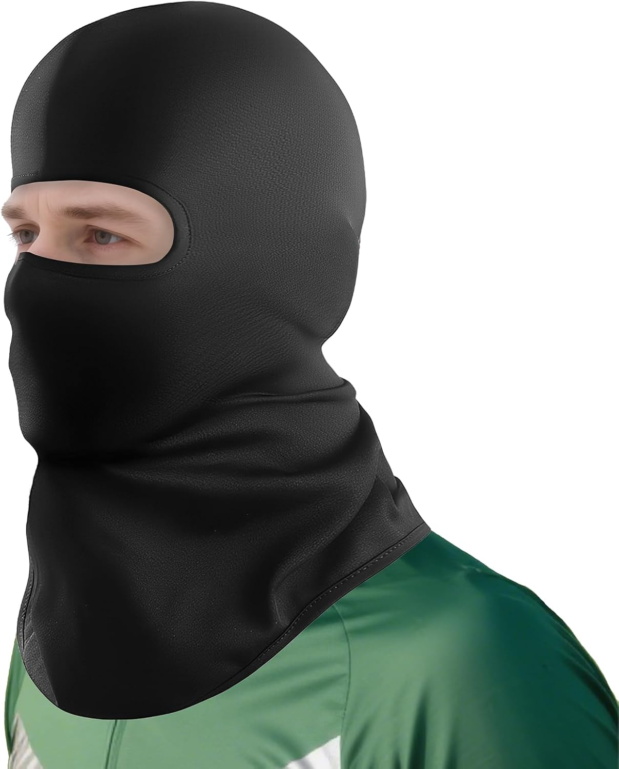Coastalpure Balaclava Face Mask for Men & Women, Breathable Black Sun Protection for Motorcycle, Ski, Outdoor Sports, One Size Fits Most Adults (22-24In Head Circumference), Fits under Helmet image number 2