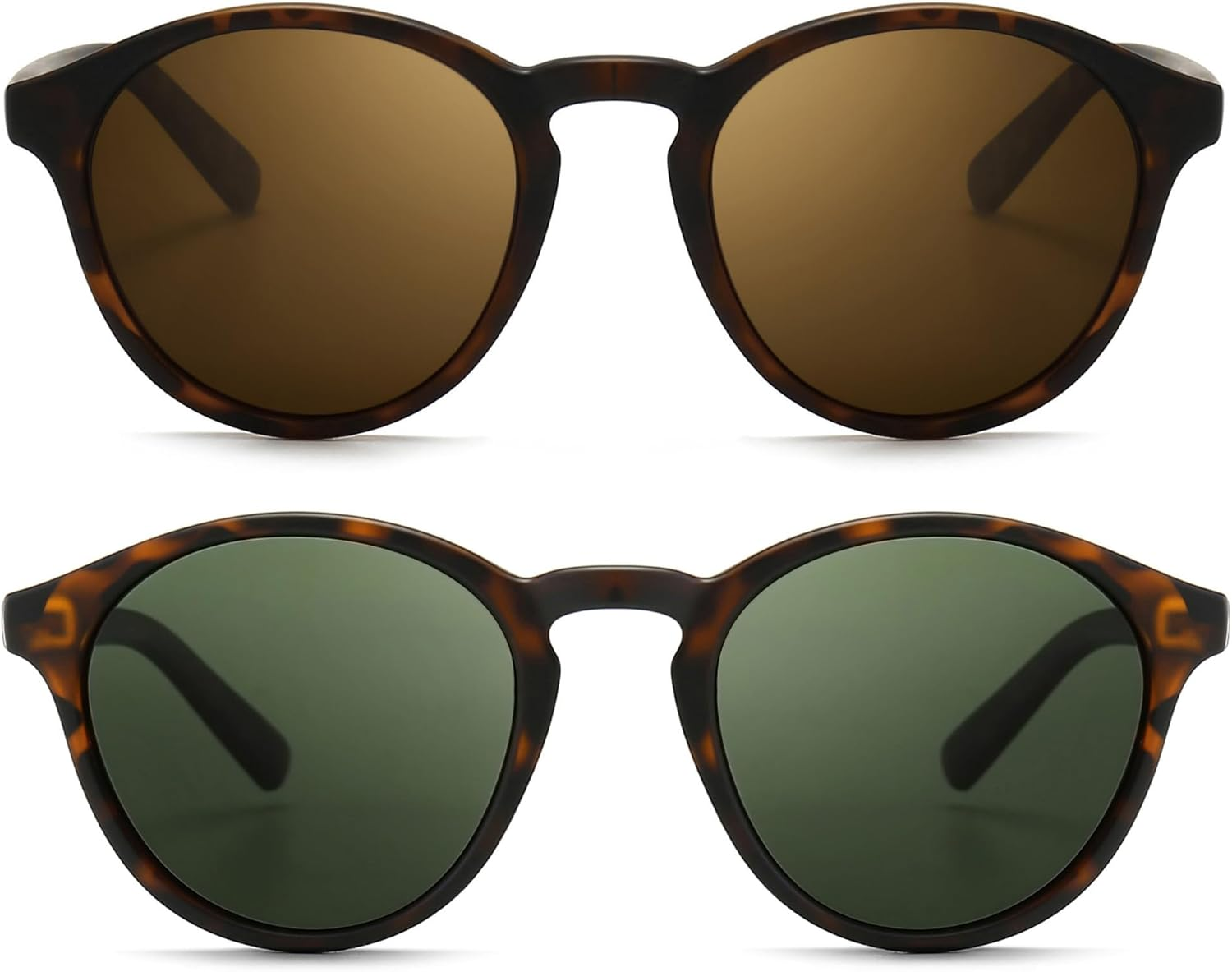 SUNGAIT Classic Vintage round Polarized Sunglasses for Women Men Retro Style UV400