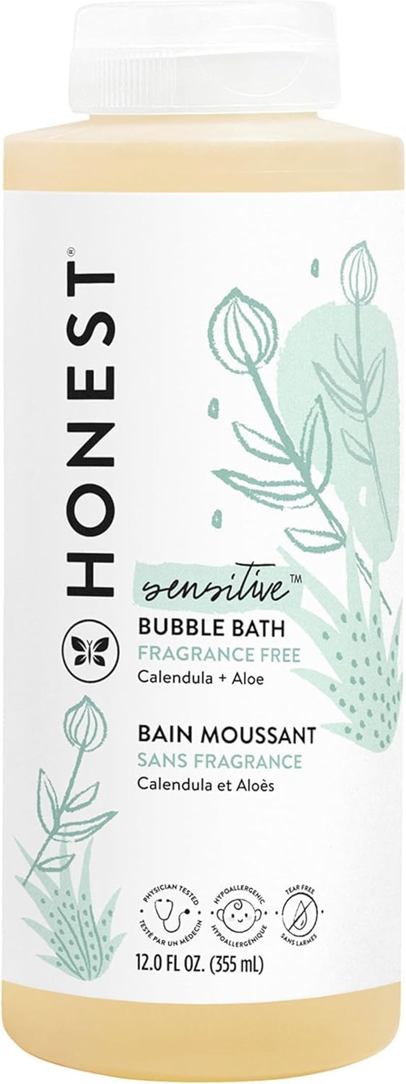 The Honest Company Purely Simple Bubble Bath, Fragrance Free, 12 Fl Oz (Pack of 1) image number 4