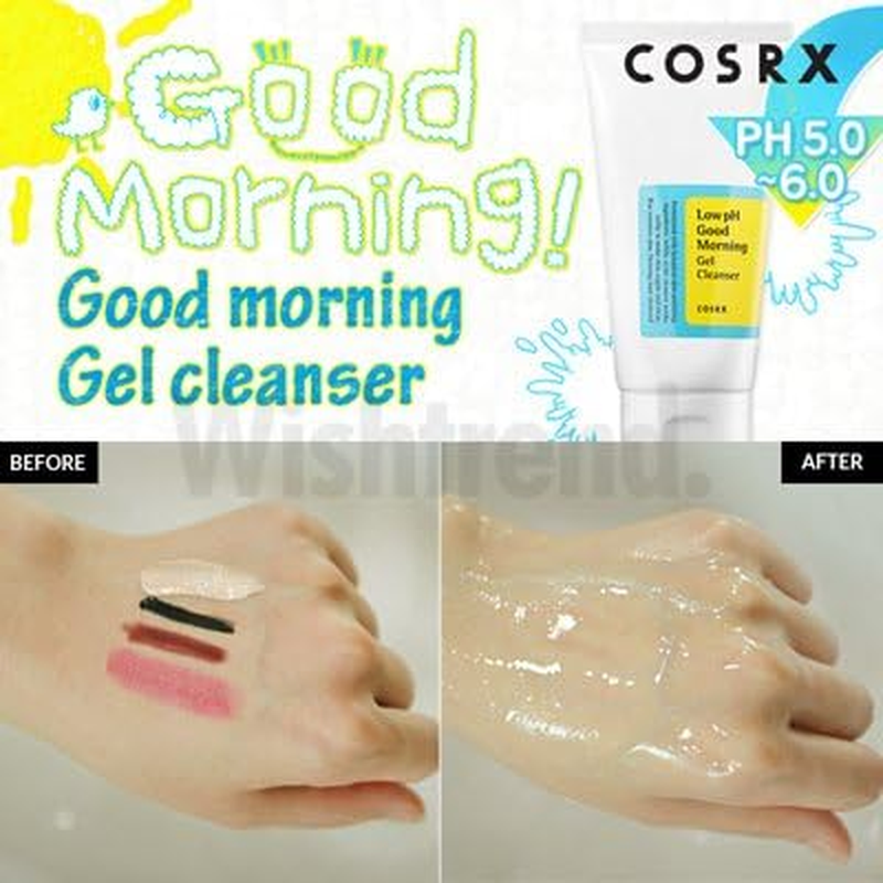 [Cosrx] Low Ph Good Morning Gel Cleanser 150Ml - Korean Face Cleanser Wash for Pores Sensitive Oily Acne Skin
