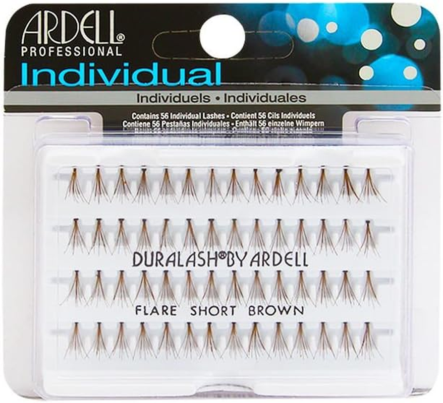 Ardell Duralash Knotted Short Individual Flare Lashes, Brown, Short