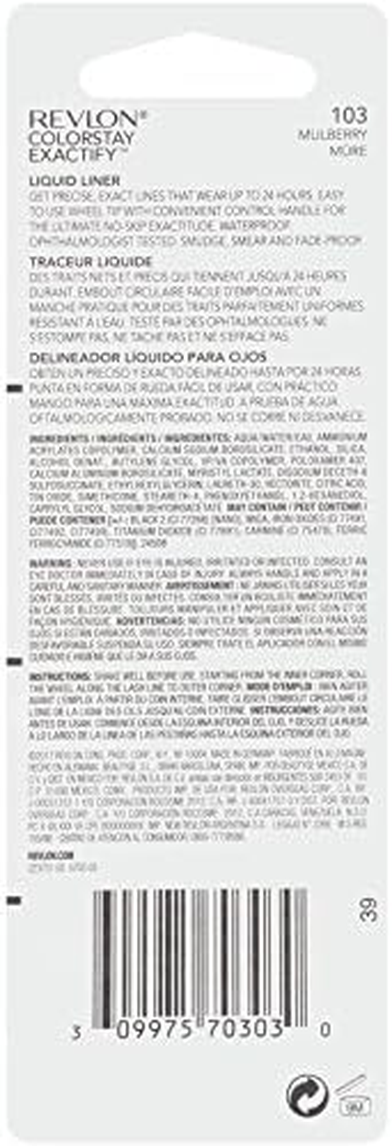 Revlon Colorstay Exactify Liquid Liner #103 Mulberry - Mulberry image number 2