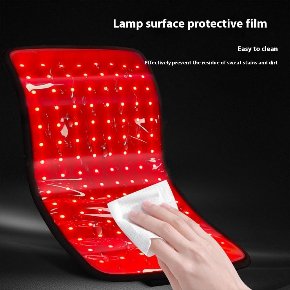 Red Light Belt with 120 Pcs 660Nm Red and 240 Pcs 850Nm Infrared Light LED Bead- Equipped with Timing Function - High Stability and Adaptability Straps for Home Office & Gym image number 1