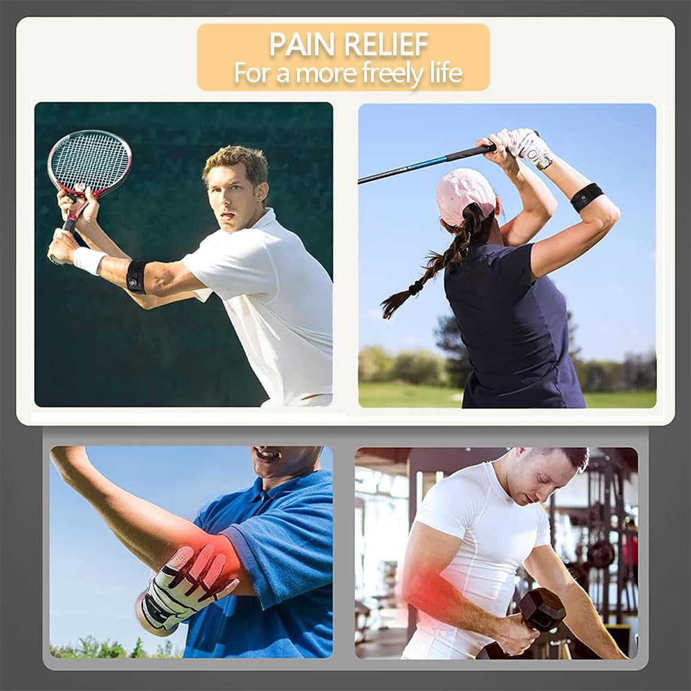 Adjustable Tennis Elbow Brace with Gel Pad and Dial &ndash; Compression Support for Tendonitis, Golfer&rsquo;S Elbow, Forearm Pain Relief &ndash; Ideal for Sports, Fitness or Daily Use image number 5