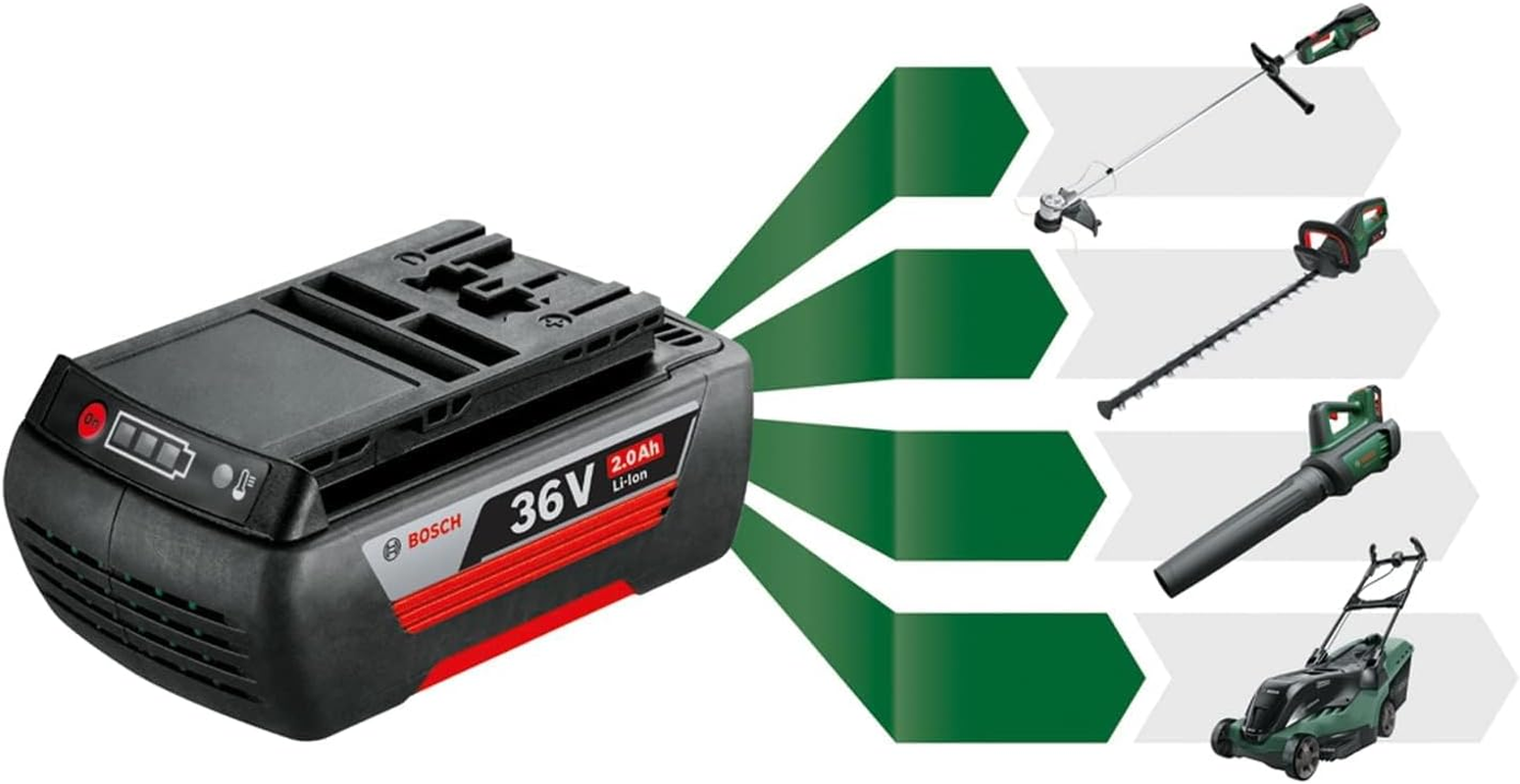 Bosch Home & Garden 36V 2.0Ah Replacement Lithium-Ion Battery Compatible with Tools from the Green DIY POWER for ALL 36V System
