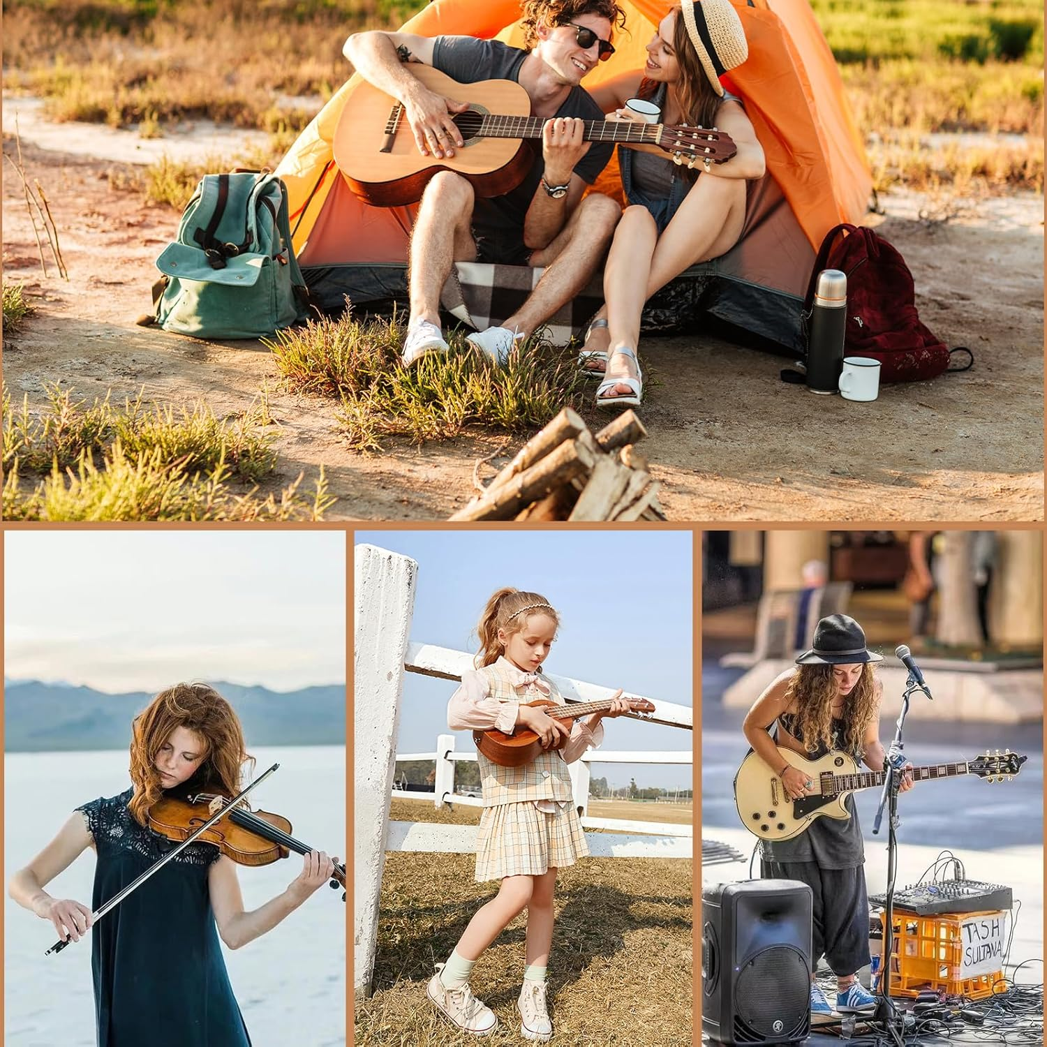 Guitar Tuner Clip-On, 360&deg; Rotating Accurate Tuning Clip-On for Guitar with Color LCD Display and 5 Rhythm Modes, Musical Instrument Tuner for Bass Guitar Violin Banjo Ukulele Music Beginner