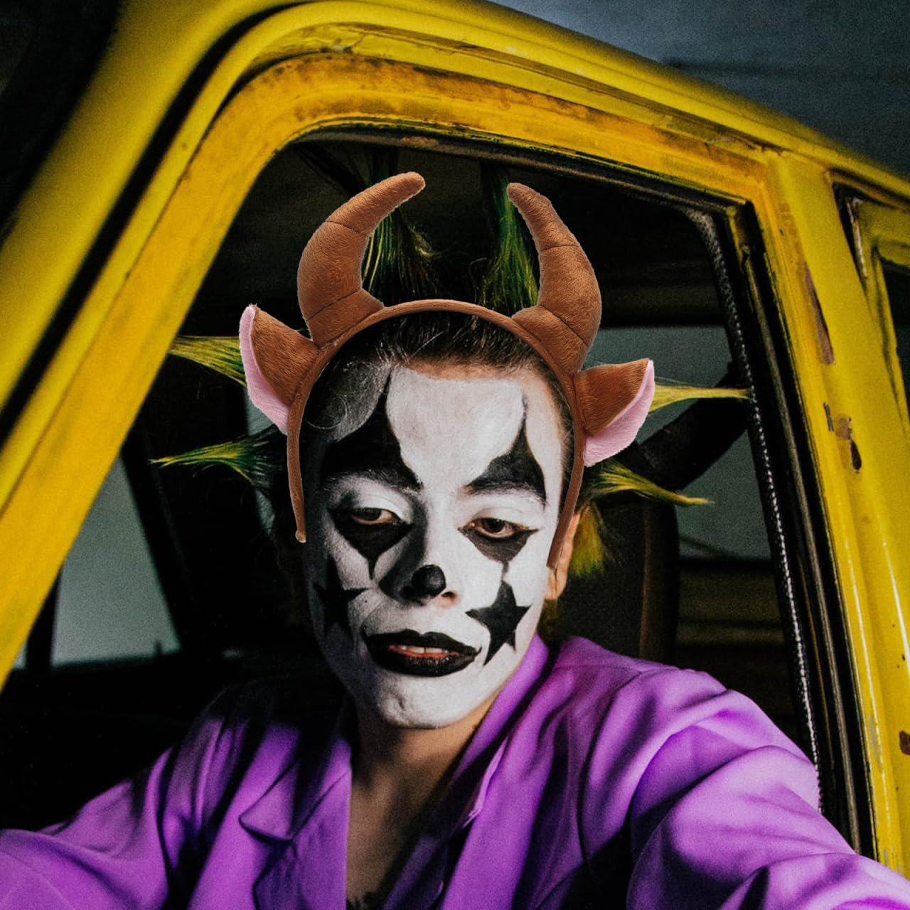 Veemoon Cow Horn Headband for Adults Animal Costume Headpiece for Parties Cosplay for Halloween Special Occasions Unique Photo Props image number 6