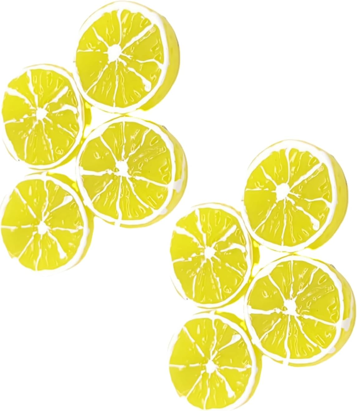 4Pcs Double Lemon Slices Hair Clips Lemon Hair Clip for Women Girls Bangs Side Hairpins Creative Barrettes Duckbill Hair Accessories Clips and Barrettes Decoration image number 3
