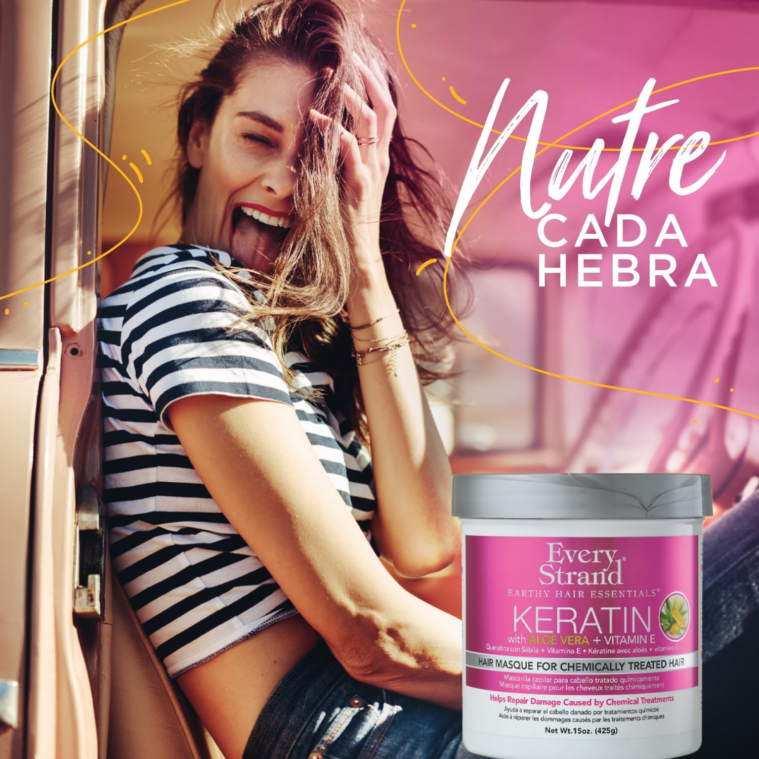 EVERY STRAND Keratin Hair Masque, 15 Oz image number 1