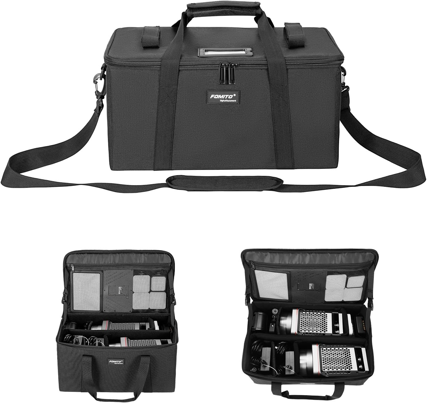 FOMITO AB-27 Foldable Camera Storage Bag 44X30X22Cm Shockproof Case for DSLR, Gimbal, Drone Heavy-Duty Handle