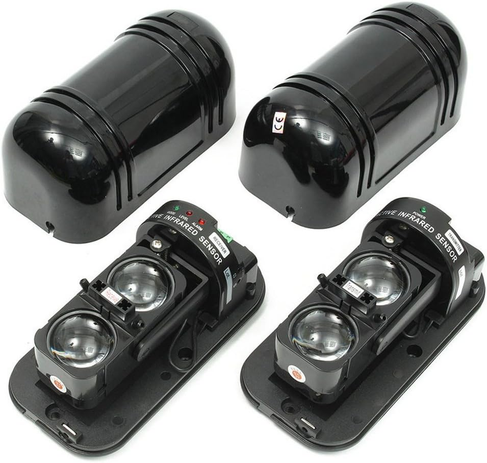 Gudoqi Double Beam Security Active IR Detector 100M Photoelectric Home Security Alarm Infrared Detector Sensor image number 2