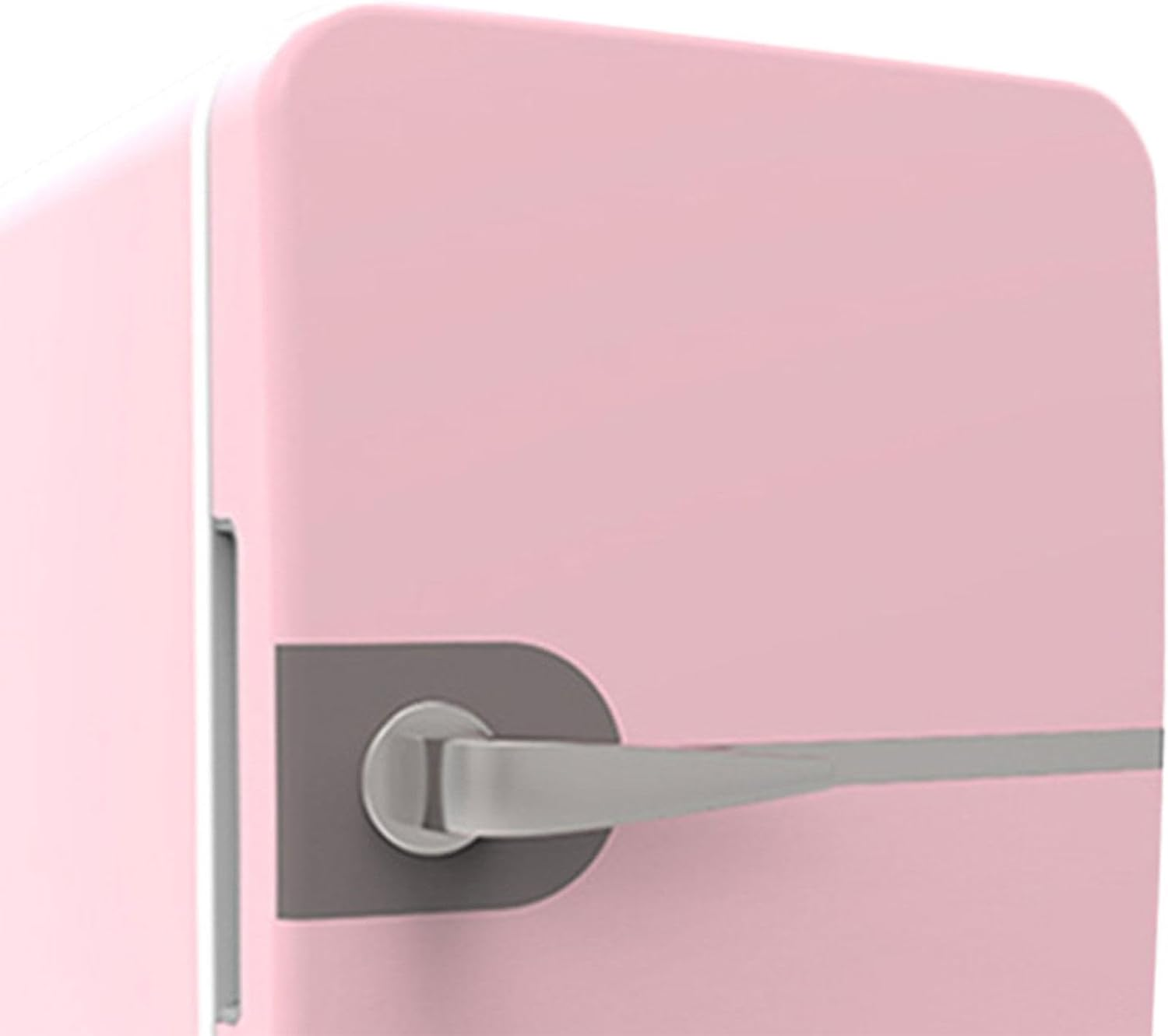 AFXGUSD 6L Mini Fridge Freestanding Beverage Refrigerator Cooler Adjustable Temperature USB Plug for Livingroom Dorm Bedroom Desktop, Pink - Pink image number 4