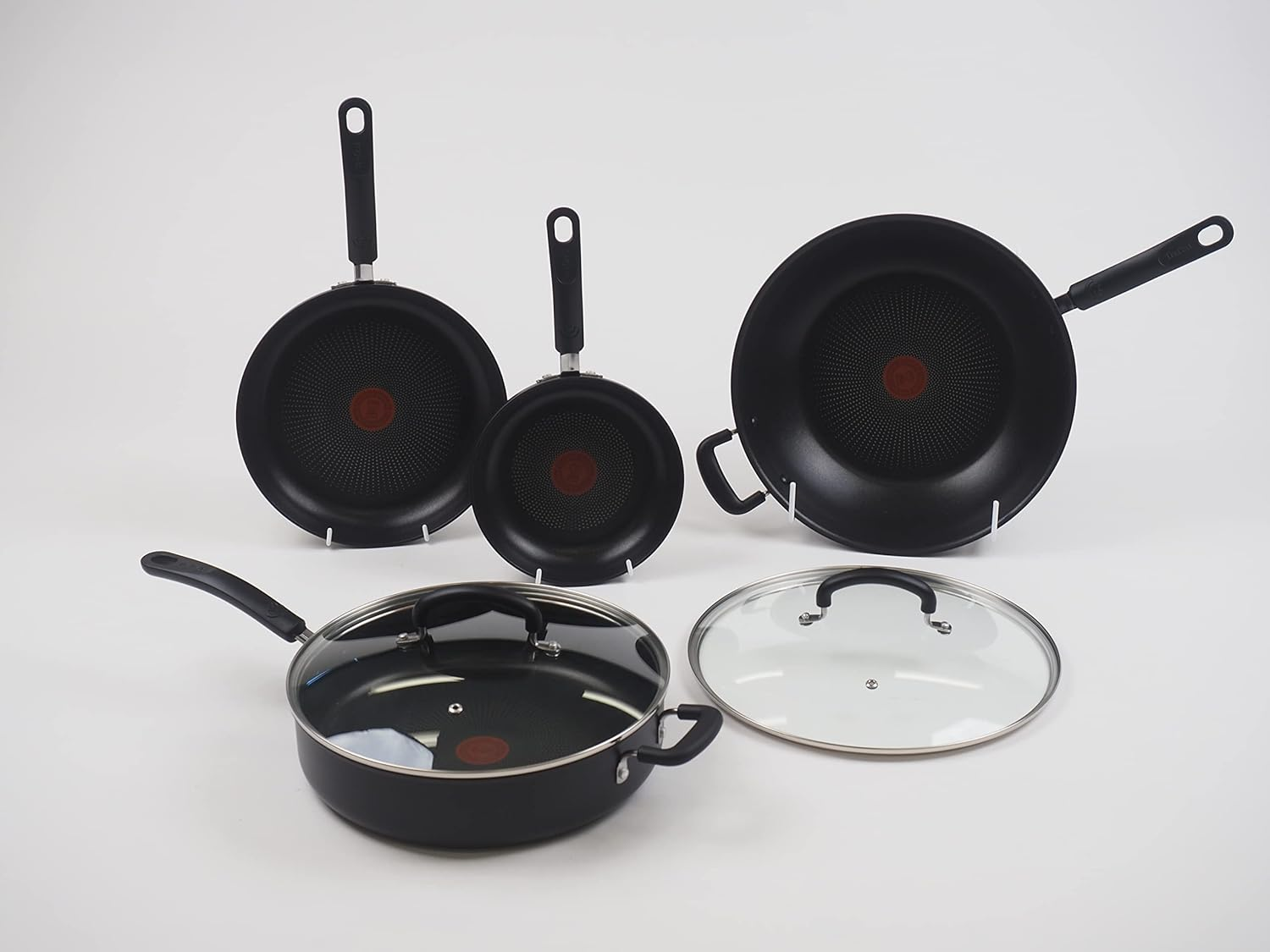 Tefal Specialty Hard Anodised Non-Stick Twin Pack Frypans 20/26Cm, B484S217 image number 3