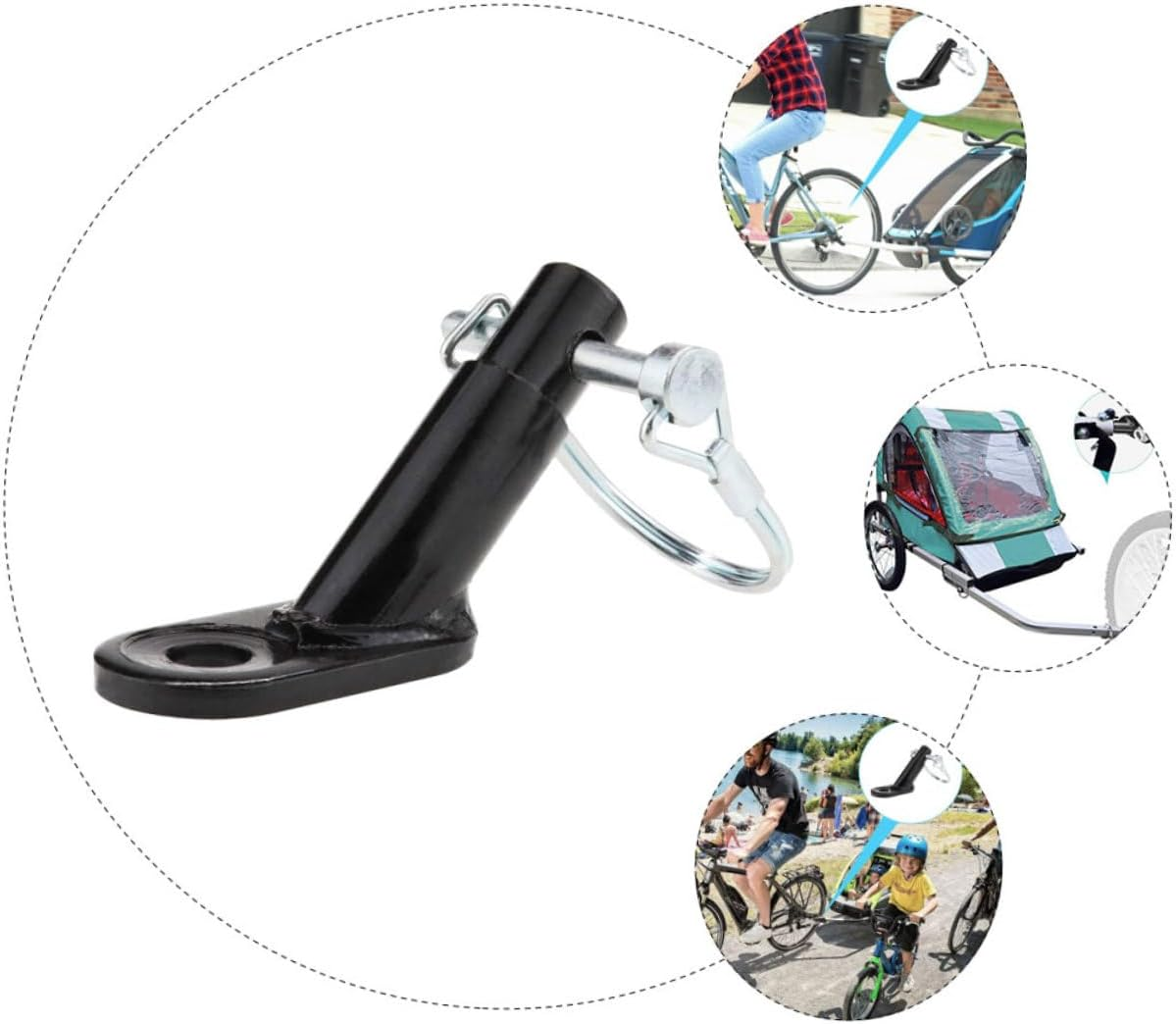 Yardwe Bike Trailer Accessory Resistant Hitch for Bike Trailer Traction Head image number 6