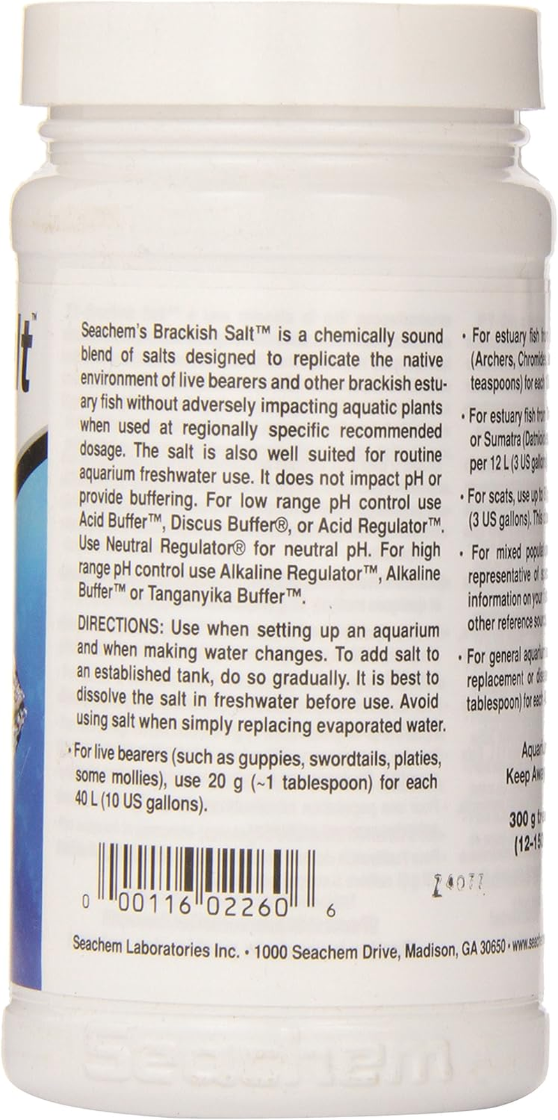 Seachem Brackish Salt 300 G image number 1