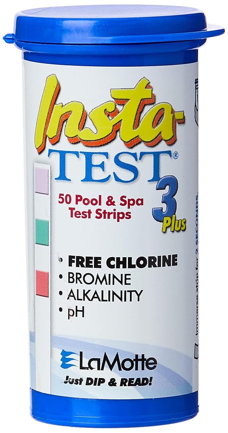 Lamotte Insta-Test 3-Way Swimming Pool and Spa Test Strip (Tests for Chlorine, Bromine, Ph and Alkalinity) image number 1