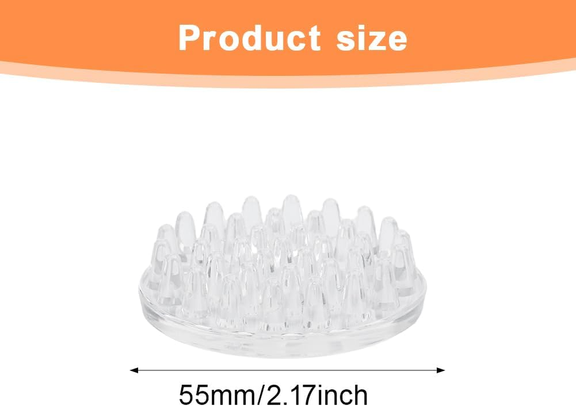 12Pcs Self Stick Carpet Protector Spiked Caster Cups, Furniture Leg Carpet Protectors, anti Slip Pads Comfortable Touch Caster Cup for Sofas/Tables/Chairs(Size:Round, 55Mm) image number 1