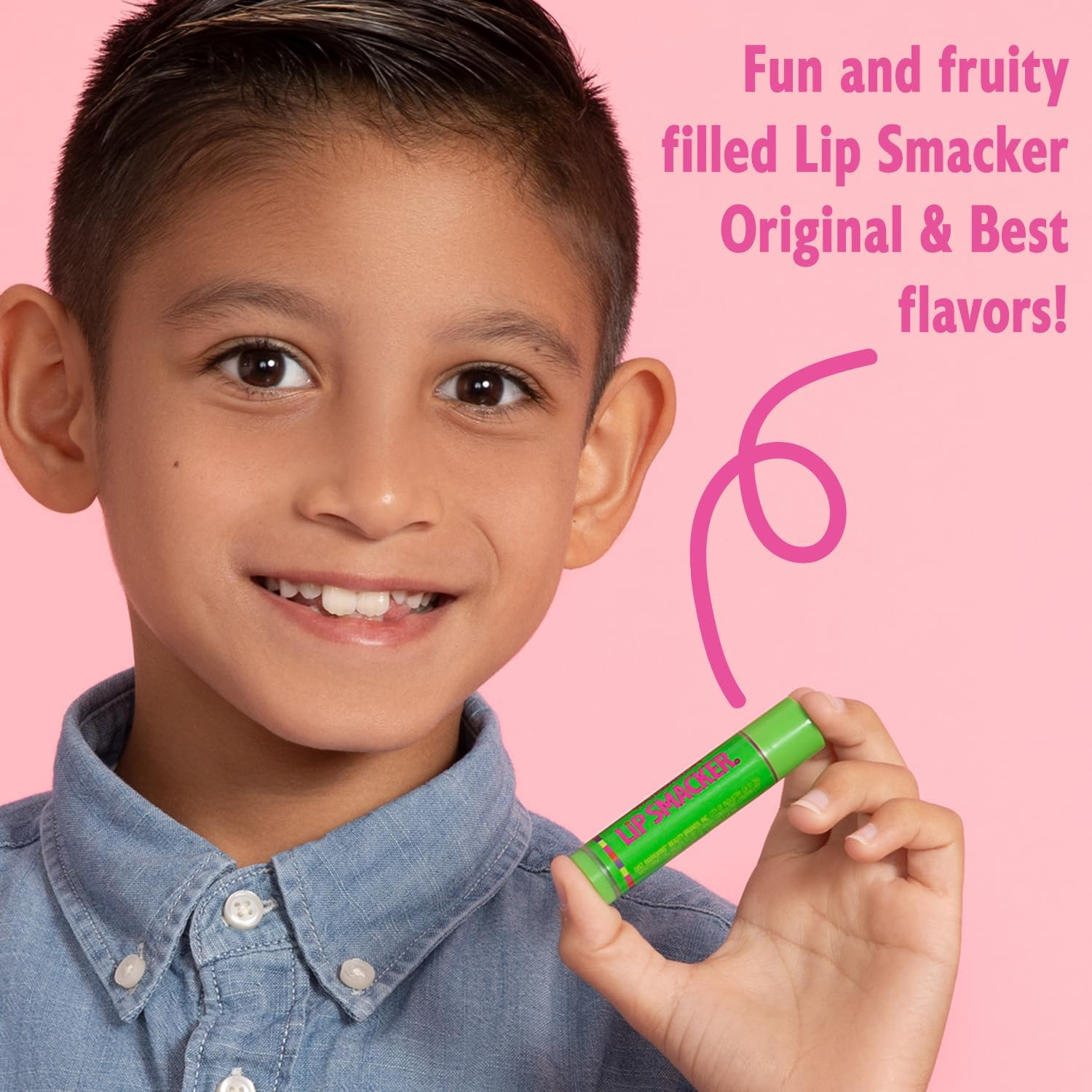 Lip Smacker Original & Best 10 Piece Lip Balm Party Pack Oatmeal Cookie, Vanilla, Mango, Watermelon, Tropical Punch, Cotton Candy, Kiwi, Strawberry, Blue Raspberry, Pina Colada image number 4