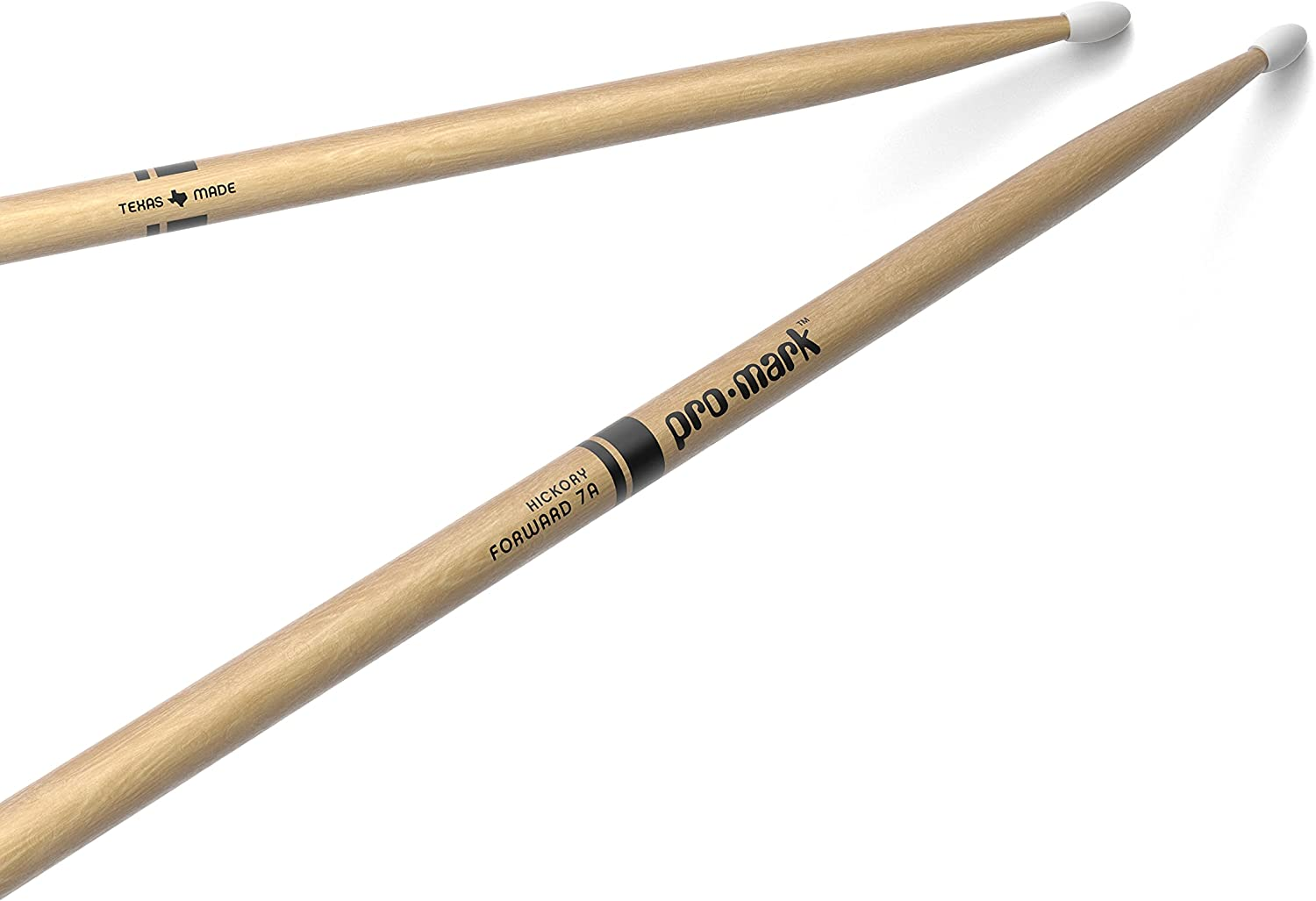 Promark Classic Forward 5A Hickory Drumsticks, Oval Wood Tip, 4-Pack