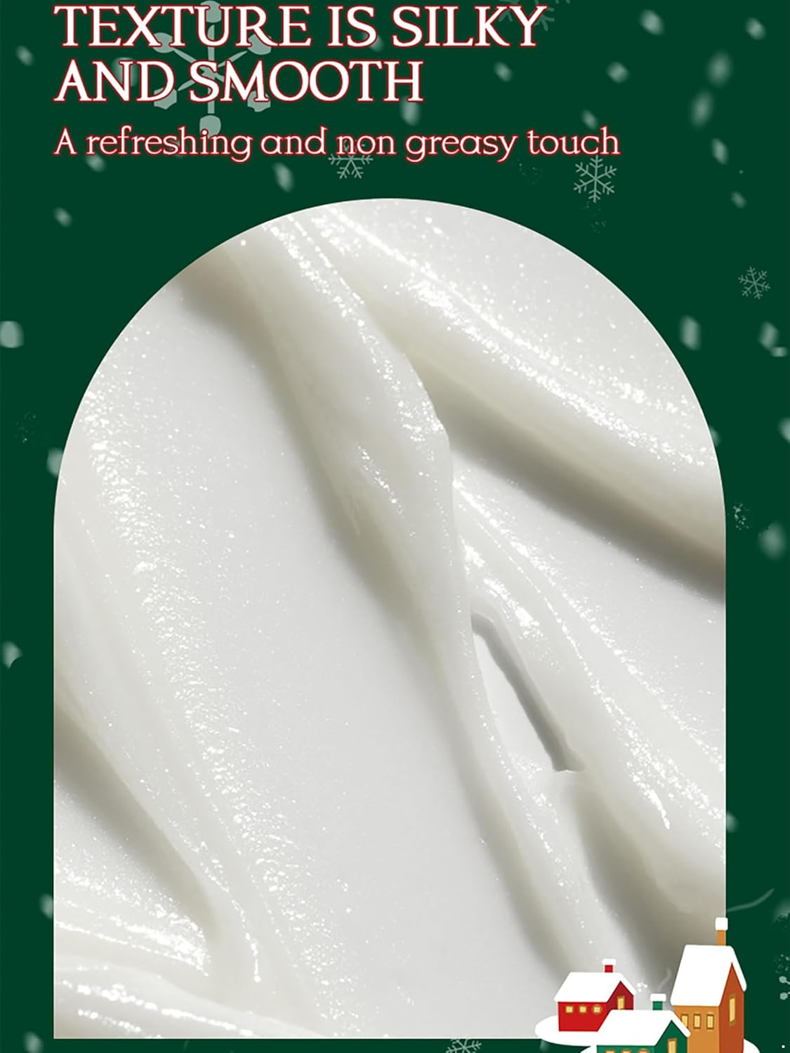 Yhong 5PCS Holiday Hand Cream Gift Set Moisturizing Lotion for Dry Skin Winter Care Travel Size Green One Size image number 6