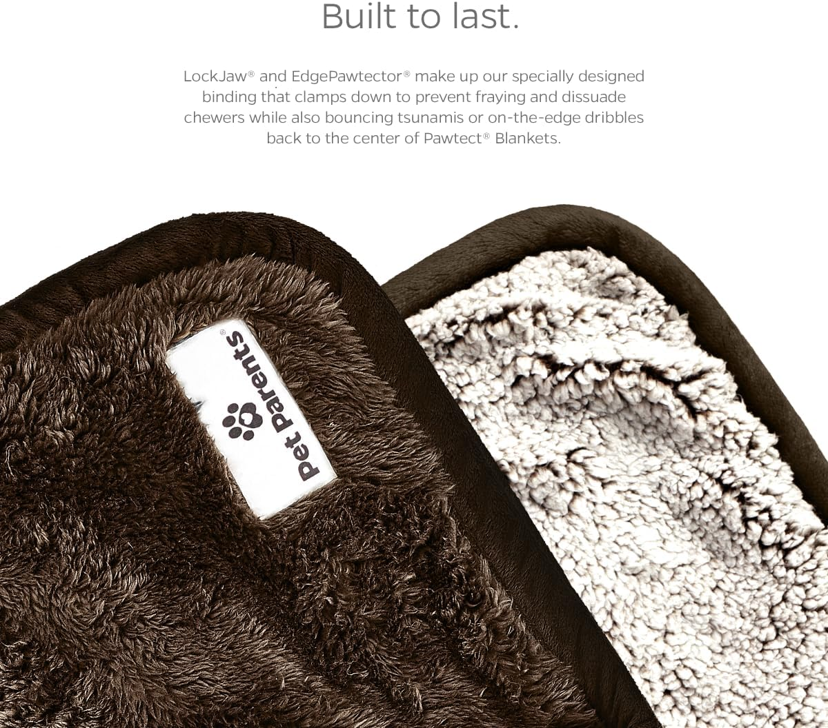 Pet Parents Pawtect Premium Waterproof Cat & Dog Blanket with Wickquick & Sherpup Technology, Puppy & Cat Blanket, Choc 32X40 image number 2