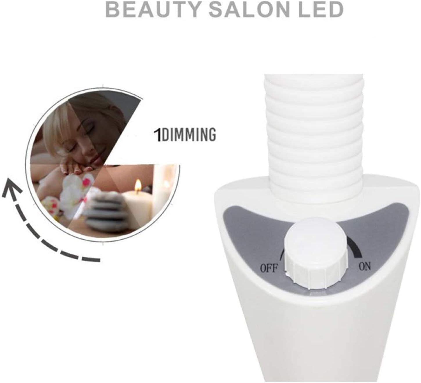 Floor Standing Magnifying Lamp, Magnifying Glass, with Rolling Floor Stand Magnifier for Skincare Beauty Manicure Tattoo Salon Spa with Rolling Floor Stand Magnifier XXZ image number 6