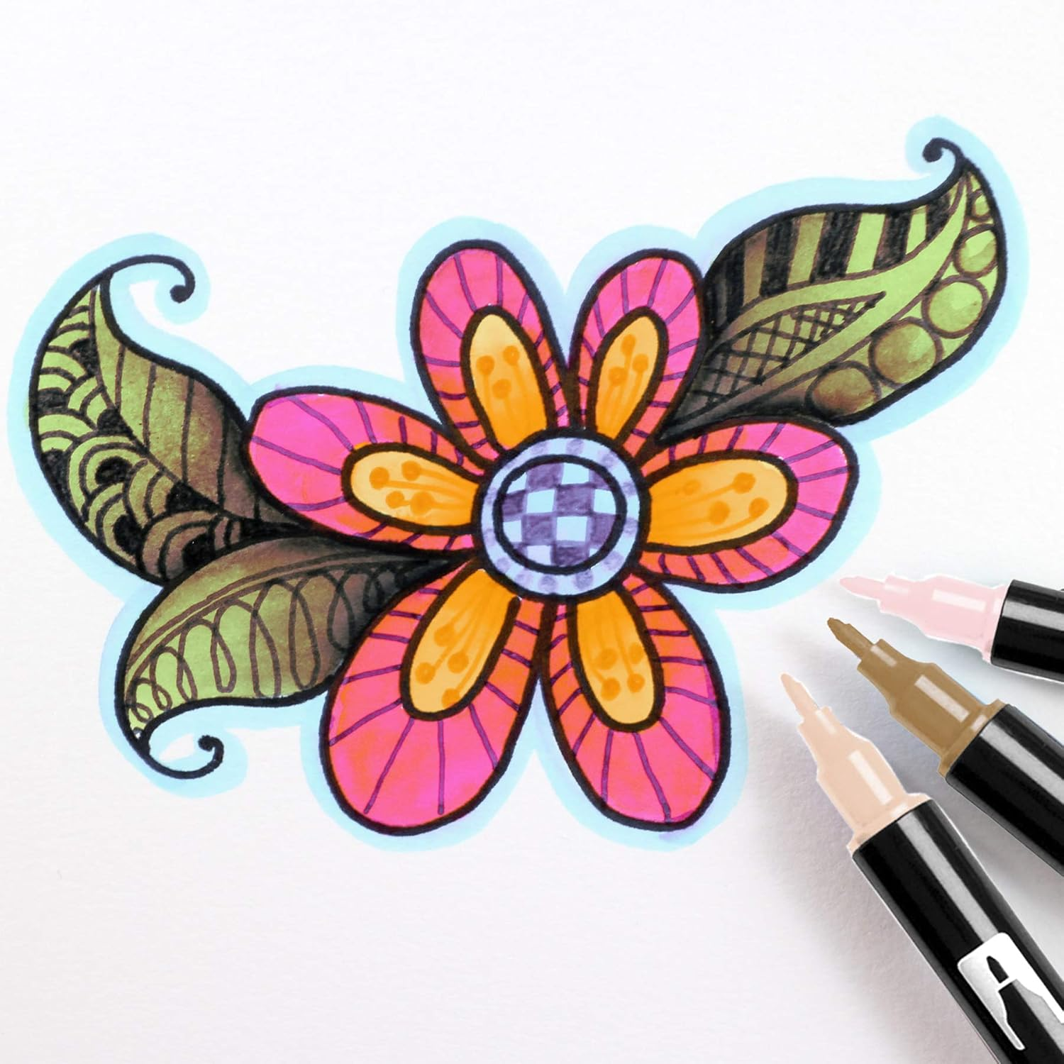 Tombow Dual Brush Pen Art Markers, Portrait, 6-Pack, DBP6-56165 image number 5