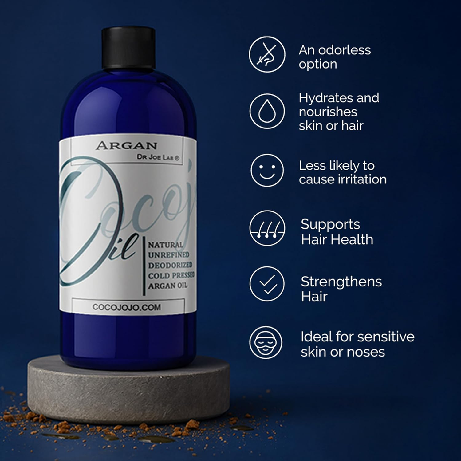Argan Oil Deodorized (Unscented) 32 Oz ? 100% Pure & Natural Moroccan Argan Oil Filtered to Reduce. image number 2