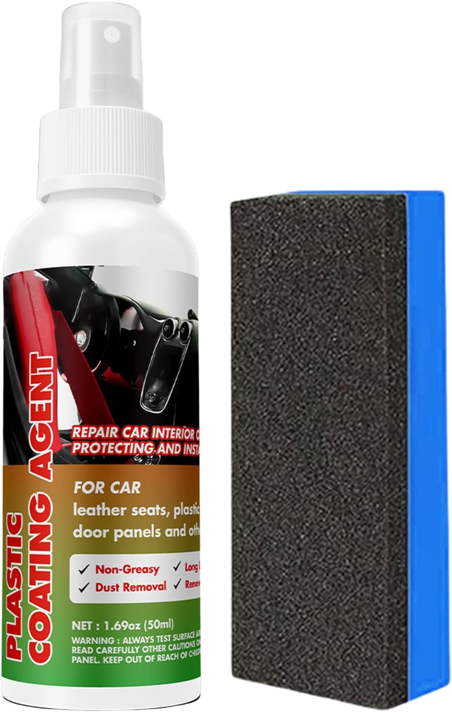 Rronnoy Trim Restorer - Interior Restorer | Car Interior Coating Agent - for Automotive Bumper Triangle Door Frame Tire Dashboard Door Panel