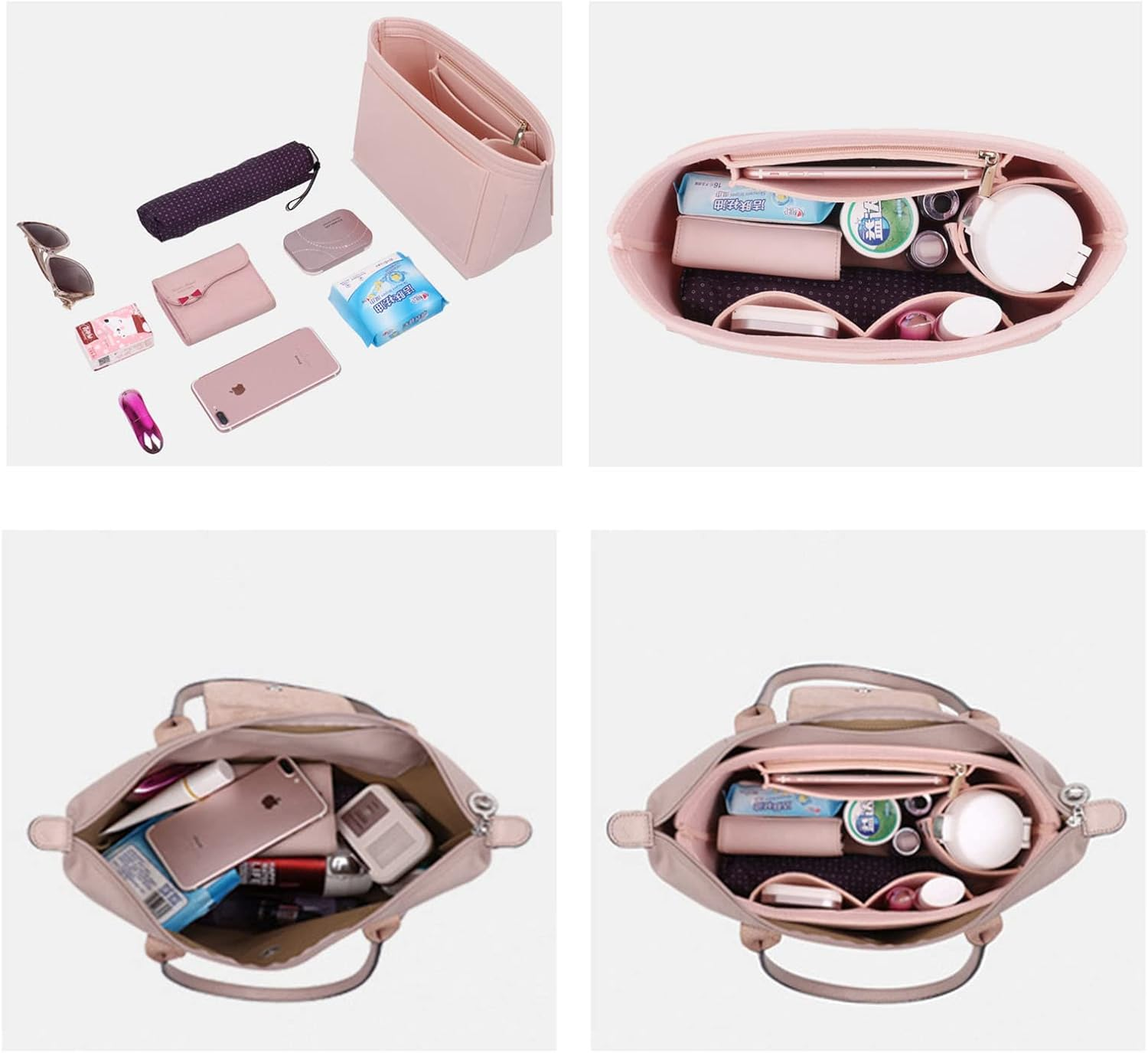 Lckaey Purse Organizer for Bag Organizer Le Pliage Large Y012-Navyblue-L image number 5