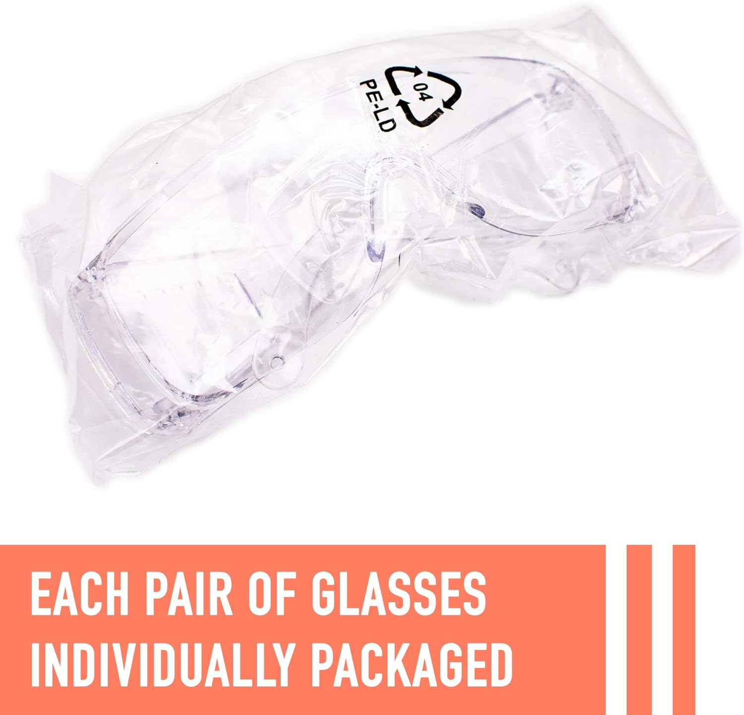 3 Pack Safety Glasses over Eyeglasses (Anti-Fog & Scratch Resistant) Crystal Clear Eye Protection - OTG Safety Goggles image number 3