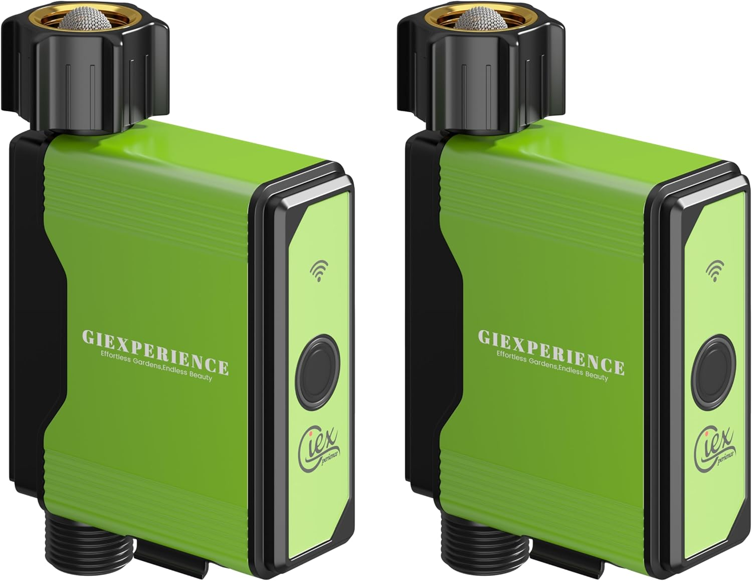 Bluetooth Smart Garden Watering Timer with Integrated Turbine Water Meter, up to 10 Programmable Schedules Compatible with Tuya Smart and Smart Life App